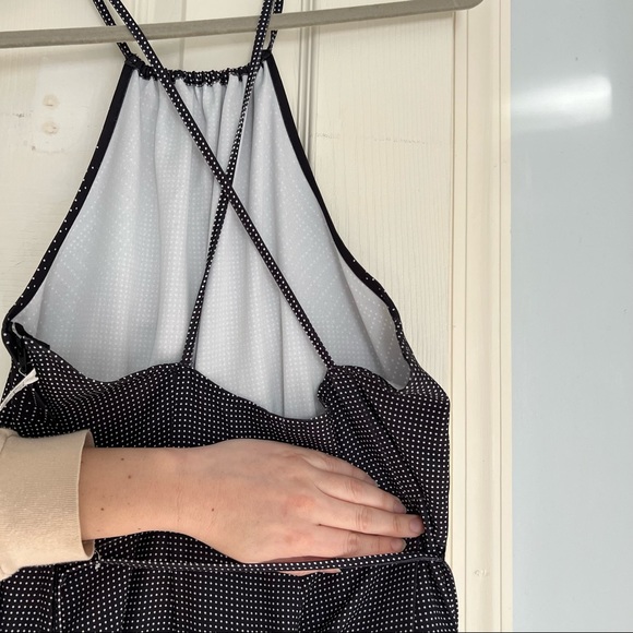 MOVING sale! H&M polka dot open back jumpsuit cropped wide leg - Picture 5 of 11